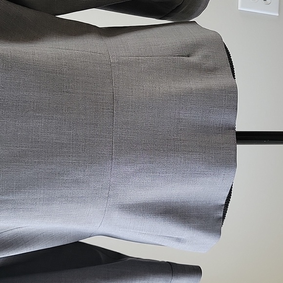 Theory Peplum Wool Blend Lined Women Size 12 Button Closure Blazer Jacket - Picture 5 of 14